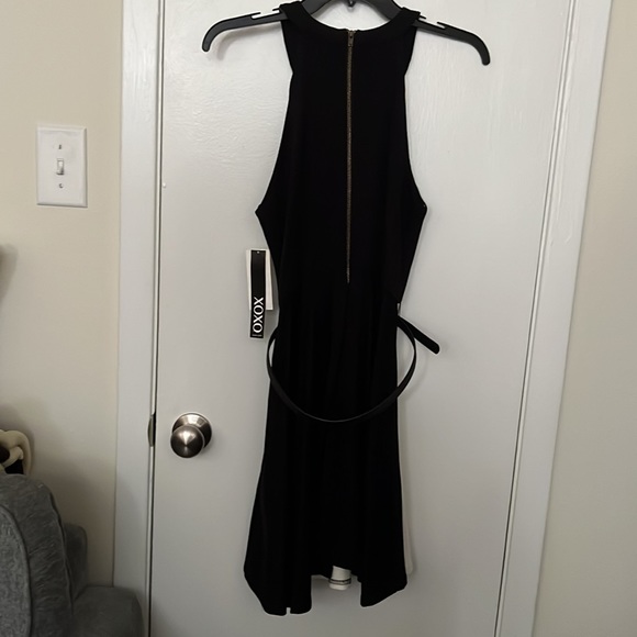 Dress cream and black in front. Solid black in back - Picture 2 of 2